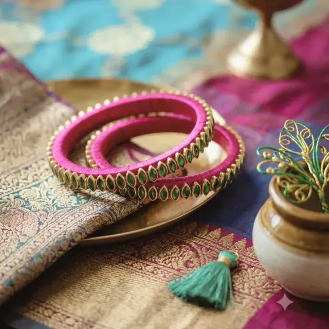Rani-Panna Dual-Bangle Set (Size 2.4)
