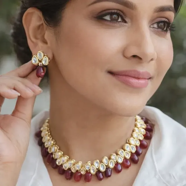 Meher Gulnaar Kundan Set
