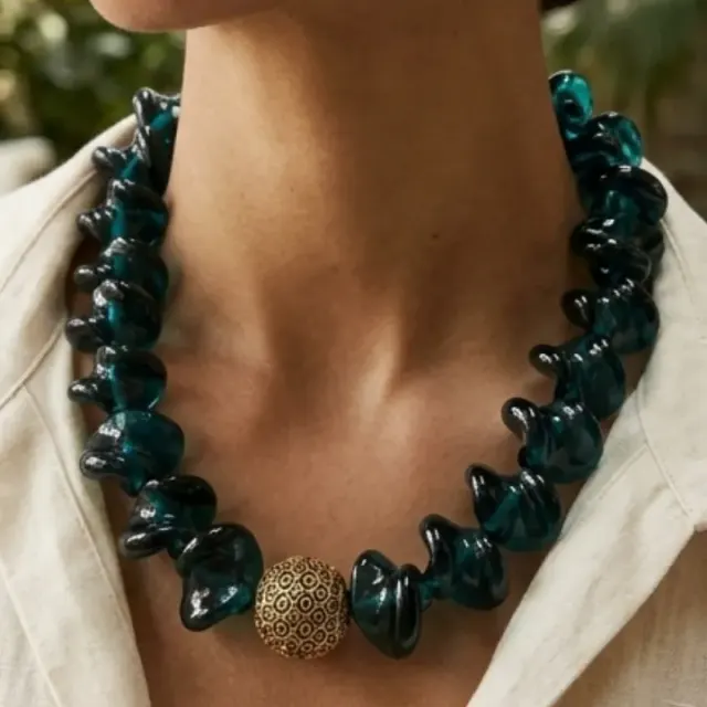 Syaahi Nazara Handcrafted Beaded Neckpiece