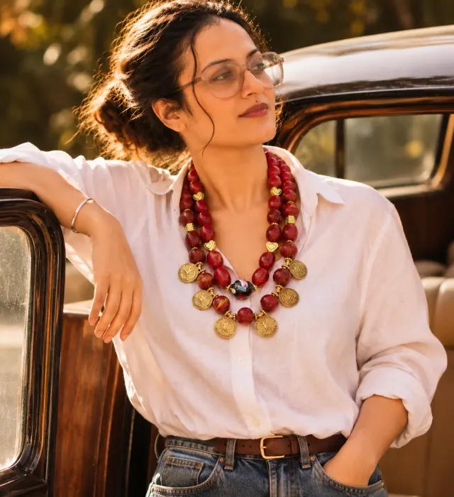 Sikka — The Vintage Coin Statement Neckwear Set