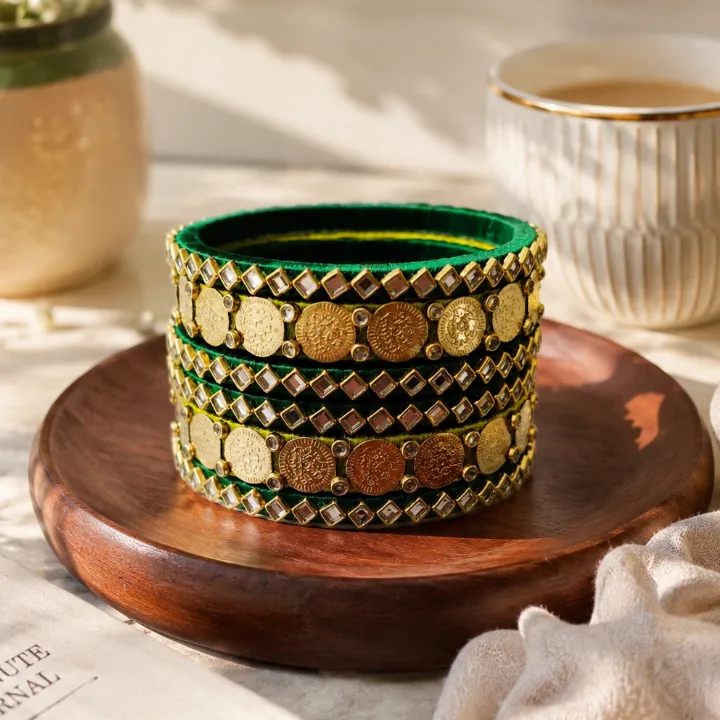Bagh-e-Panna Bangle Set (Size 2.4)