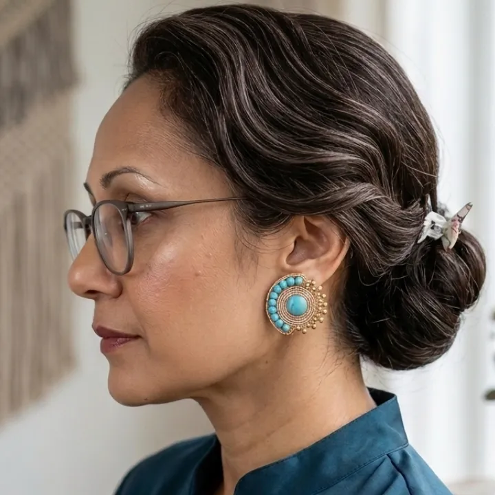 Neerja Chakra Stud Earrings