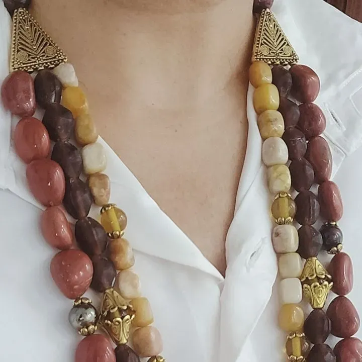 Hridaya Rooh 3 Strand Necklace