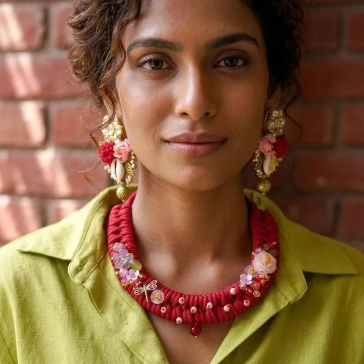 Resham Raag Choker (W/o Earrings)