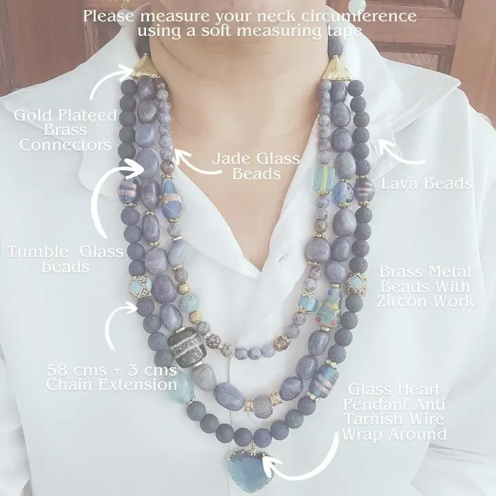 Neel Tarang 3 Layered Necklace Set