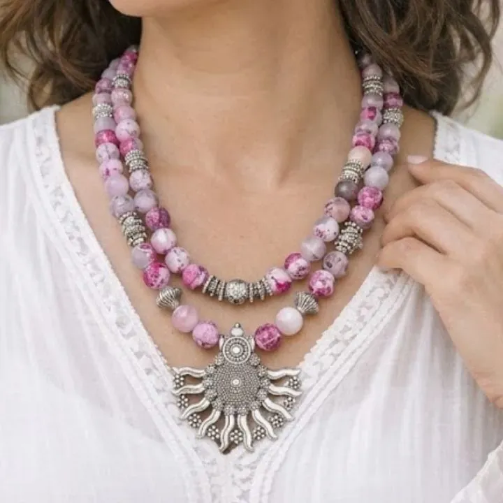 Tarini Suraj - Agate Bead Neckwear