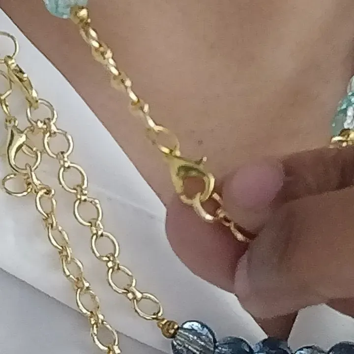 Neel Shaam — Lapis Lazuli Beaded 3 Layered Sparkle