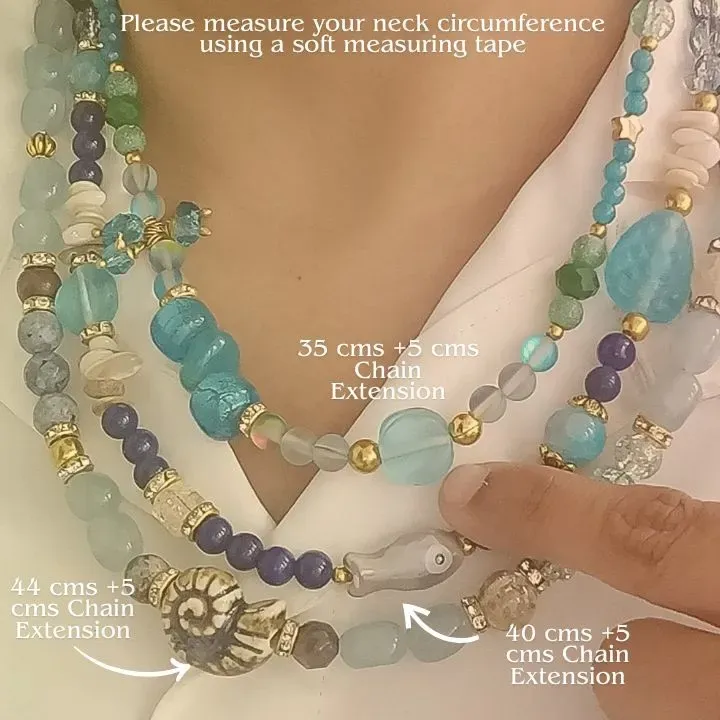 Neel Shaam — Lapis Lazuli Beaded 3 Layered Sparkle