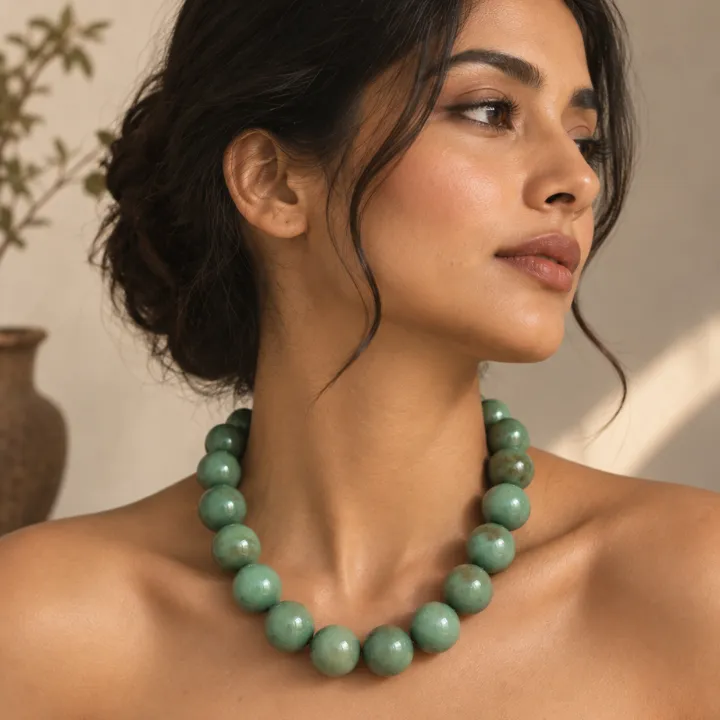 Mitti Saanjh Handcrafted Beaded Neckpiece
