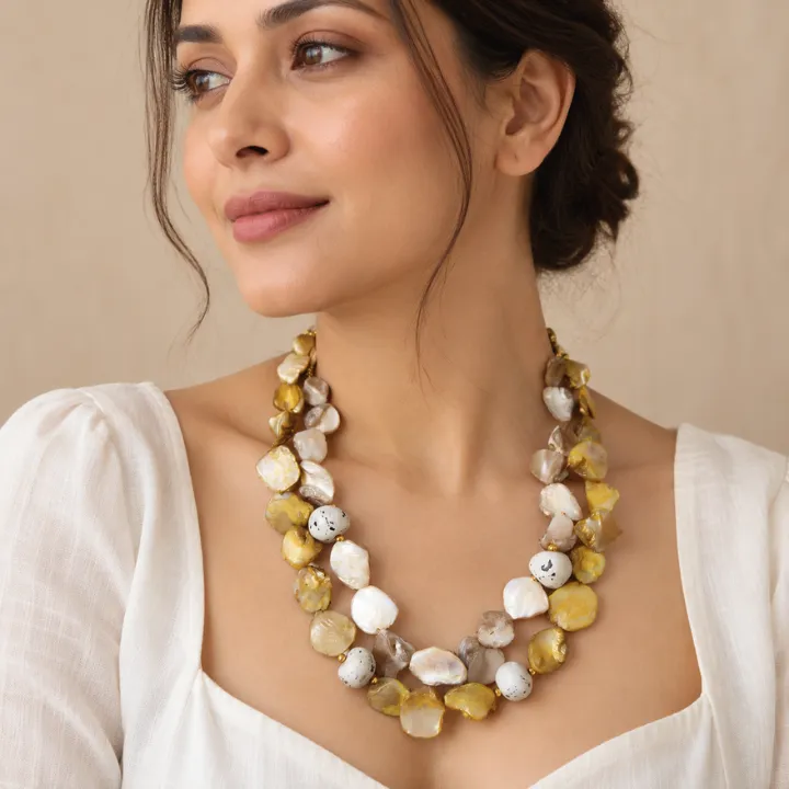 Aabshaar - Raw Shell Statement Neckwear