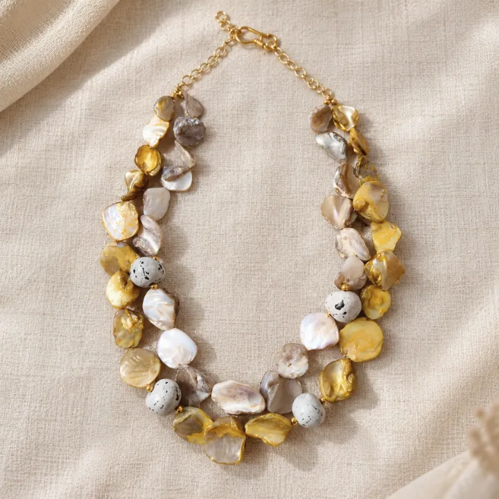 Aabshaar - Raw Shell Statement Neckwear — view 2