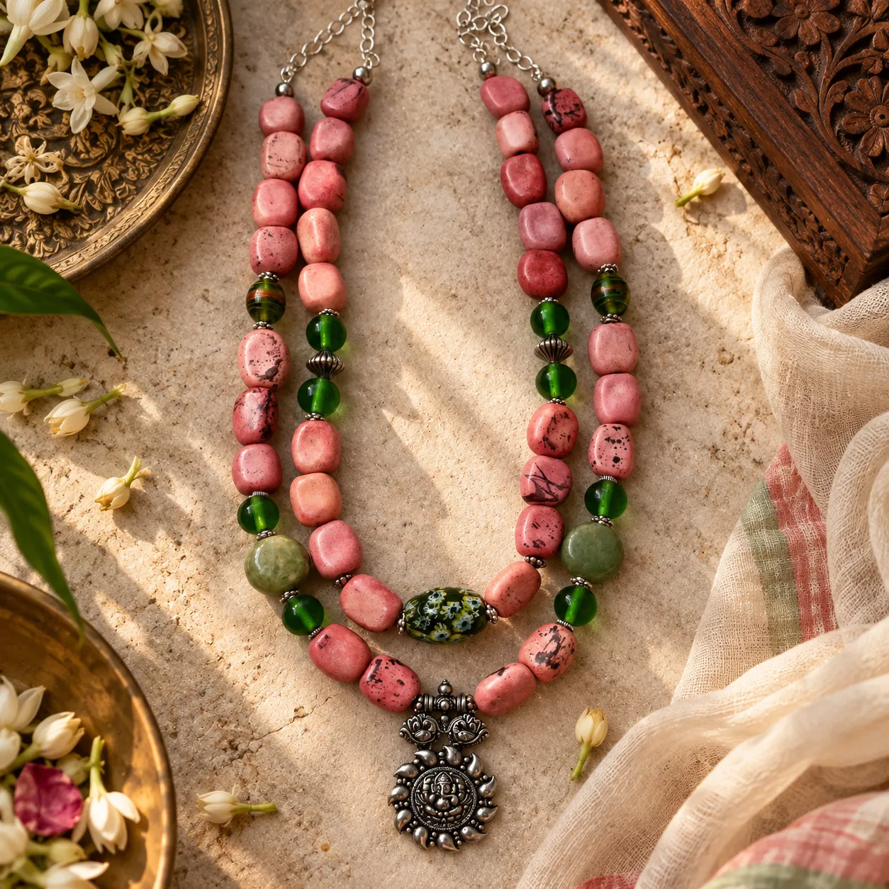 Gulmohar — An Artisanal Statement Necklace — neckwear, view 2
